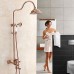 TY Country Centerset Waterfall Rotatable with Ceramic Valve Single Handle Two Holes for Rose Gold   Shower Faucet - B0749NTFZ7